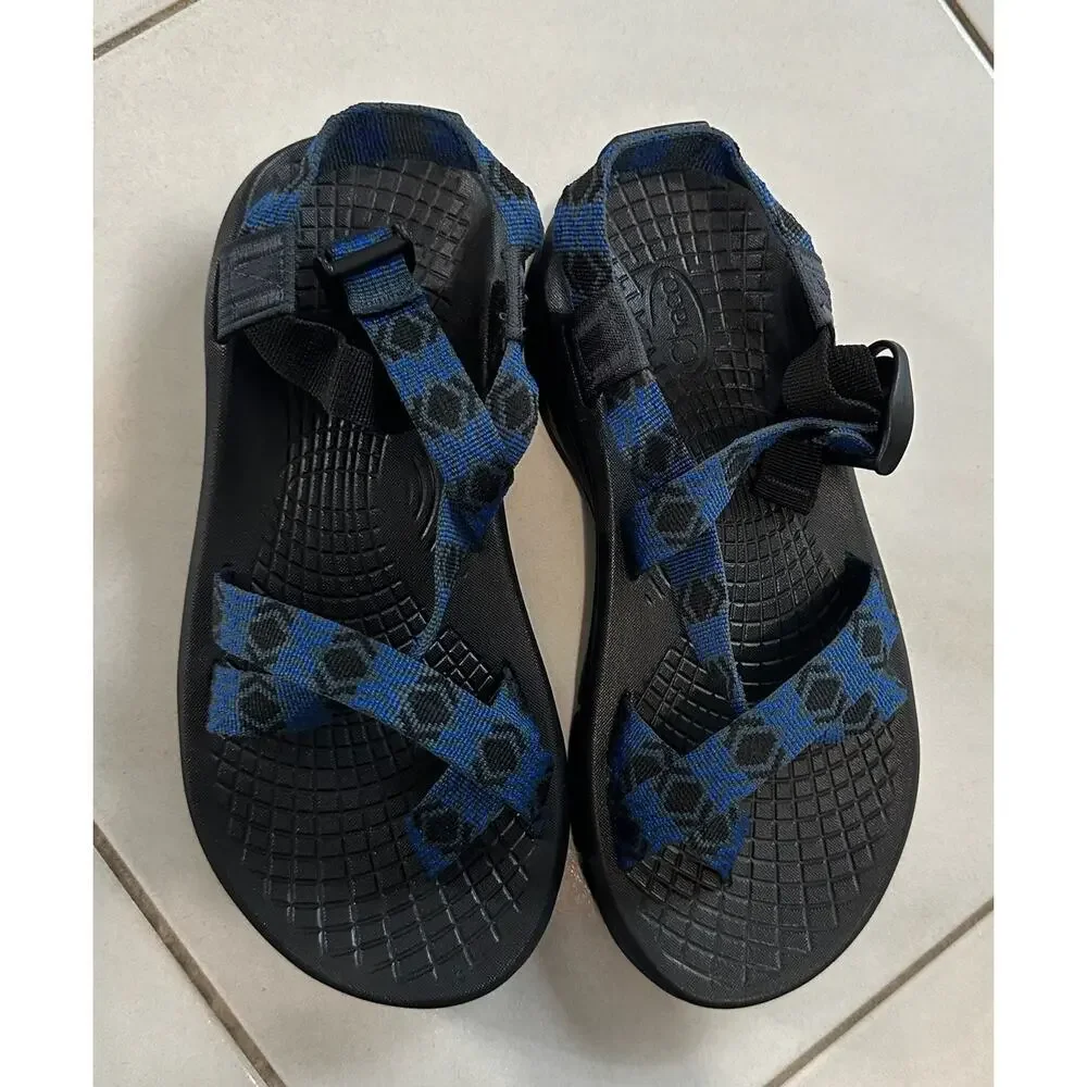 Chaco ZVolv 2 Strappy Sandal Shoes Men's Size 7 Black Blue